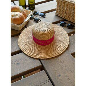 OLYMPICS Atlanta Georgia Vintage 1996 Collectible Crew Straw Brimmed Bow Hat